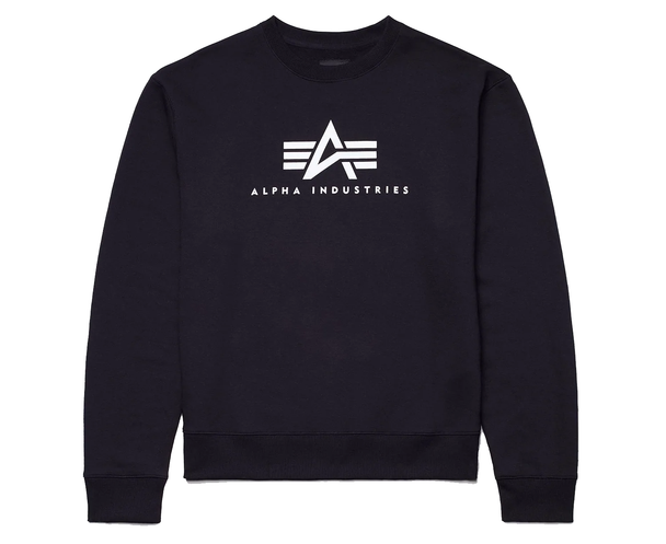 Alpha Industries Basic Logo Crewneck Sweatshirt - Black