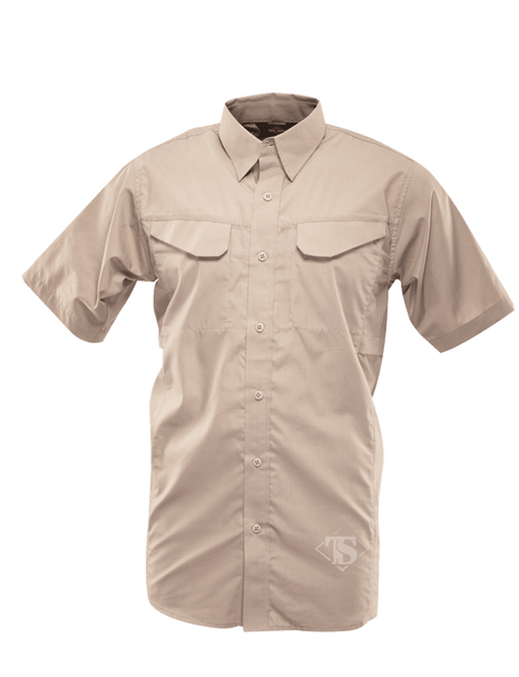 Tru-Spec 1092 24-7 Series Men's Ultralight Short Sleeve Field Shirt, Khaki