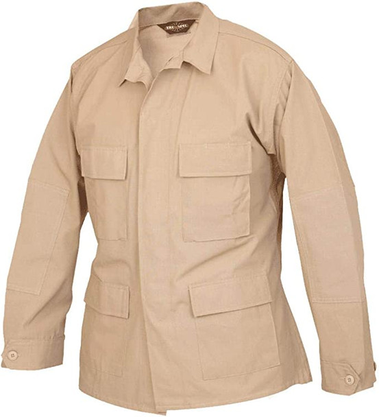Tru-Spec 1550 Mens BDU Military Uniform Jacket, Khaki