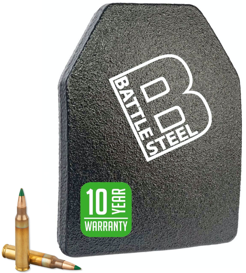 Special Threat Armor Plates M855 Green Tip Protection Level 3+ by Battle Steel®️