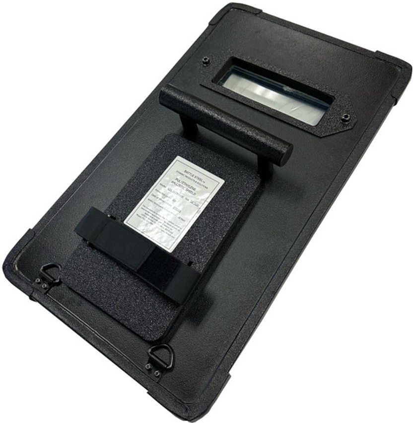 BattleSteel TACLite 16x28 Level 3+ M855/M80 7.62mm Rated Ballistic Shield with View Port 23 Lbs.