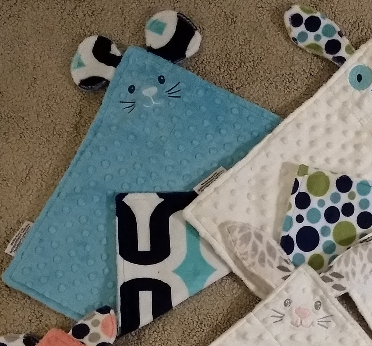 Mouse Crinkly Ear Security Blanket Simply Sew Sweet