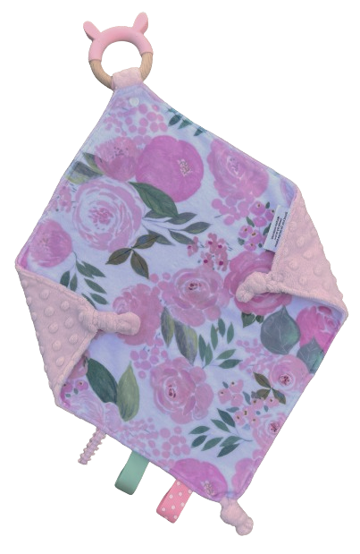 Silicone & Wood Teething Knot Blanket Simply Sew Sweet