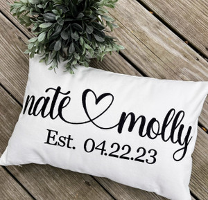 Personalized Couple Throw Pillow Personalized Couple Throw Pillow