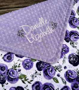 39 x 39 Toddler Minky Crib Blanket