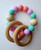 Silicone Beaded Teething Ring/Rattle
