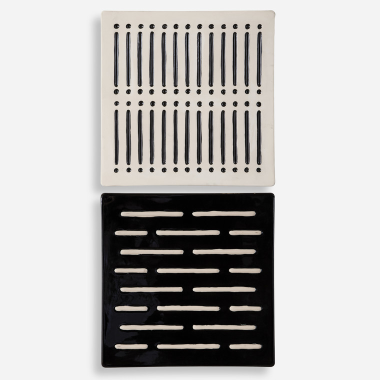 Domino Effect Modern Wall Decor, Set of 2