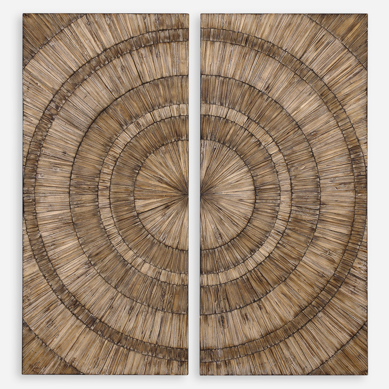 Lanciano Wood Wall Panels, Set of 2