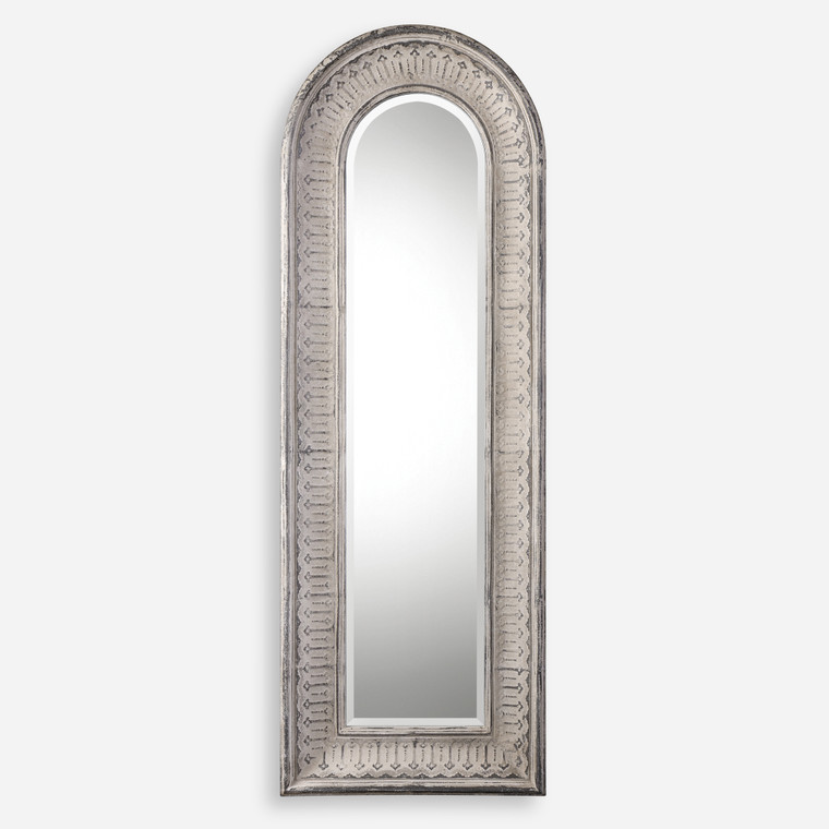 Argenton Aged Gray Arch Mirror