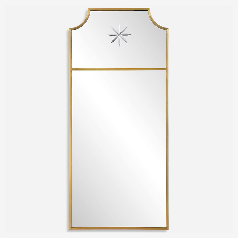 Caddington Tall Brass Mirror