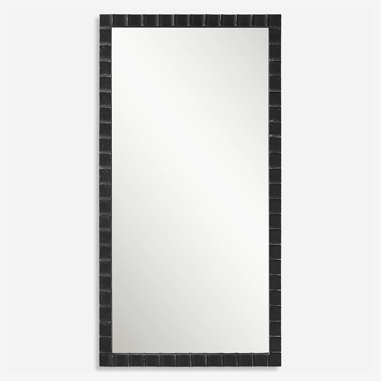 Dandridge Black Industrial Mirror