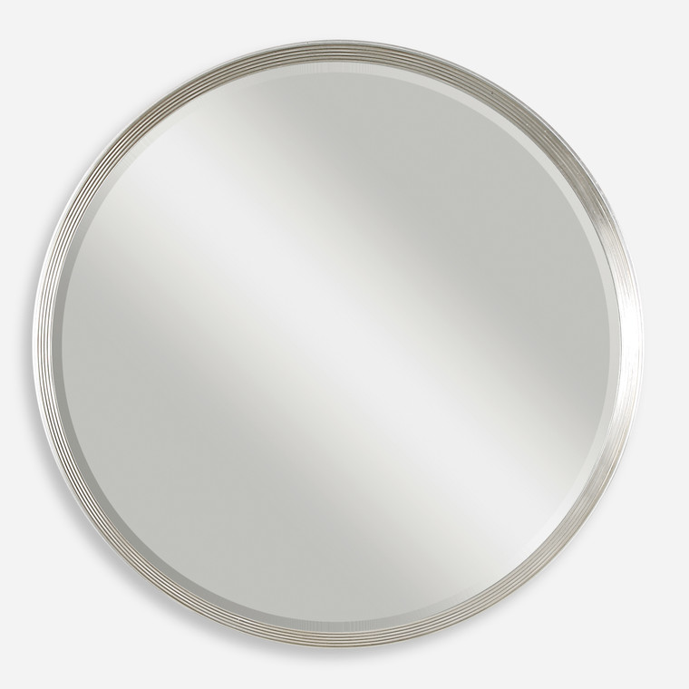 Serenza Round Silver Mirror