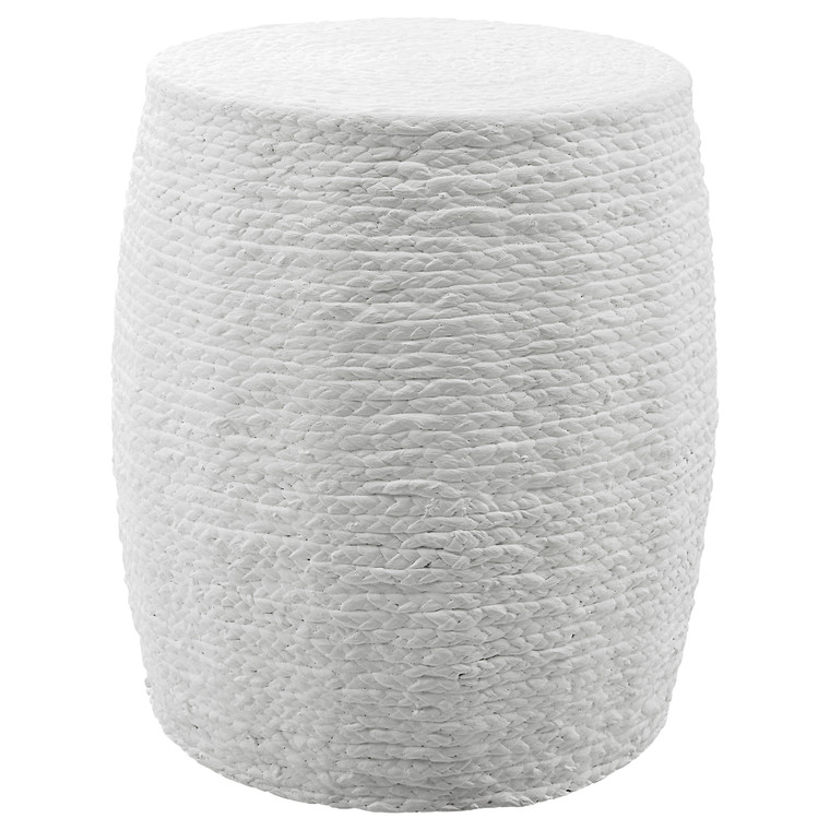 Resort White Accent Stool