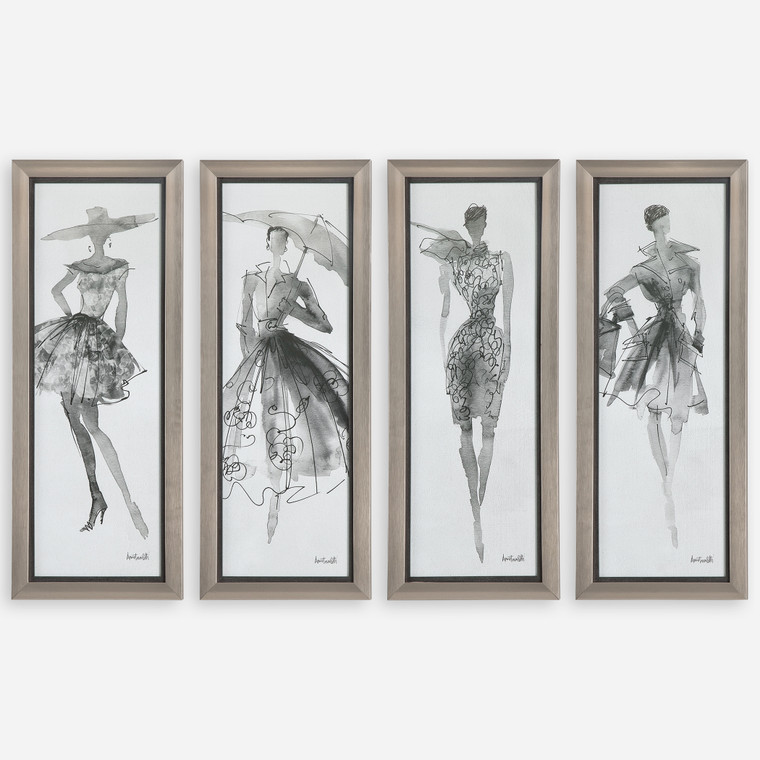 Fashion Sketchbook Art, Set of 4