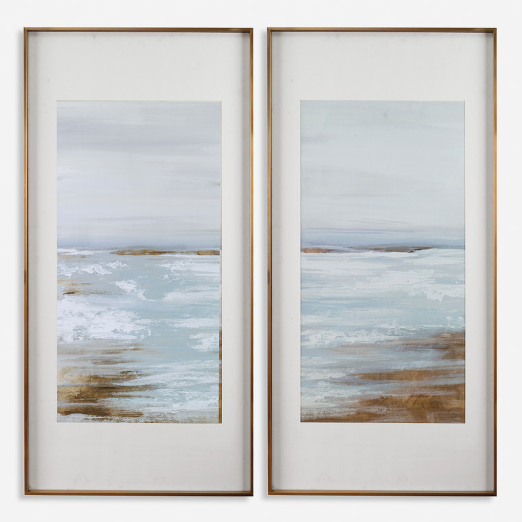 Coastline Framed Prints, Set of 2