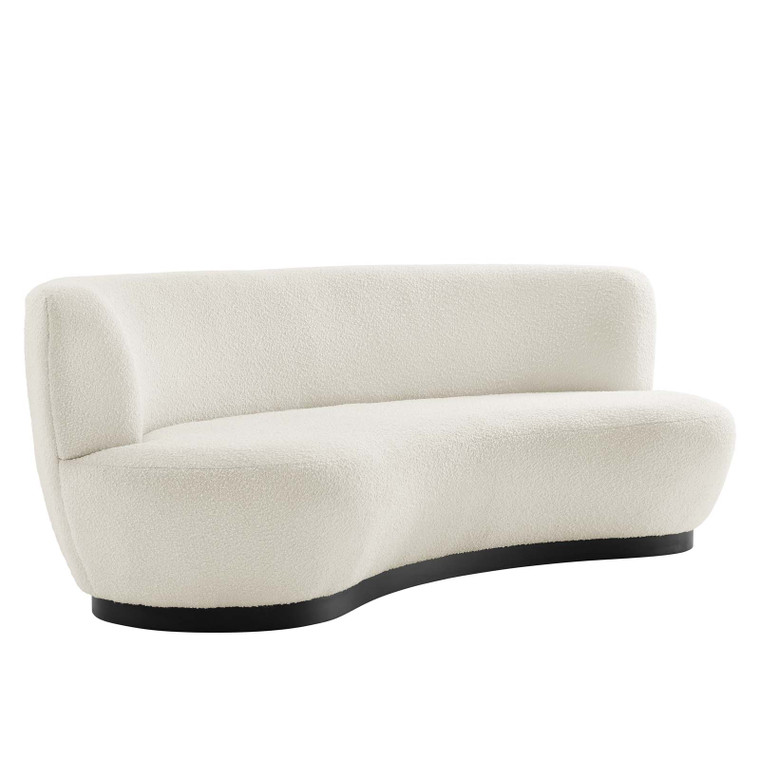 Kindred Boucle Upholstered Upholstered Fabric Sofa | Black