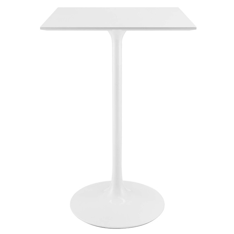 Lippa 28" Square Bar Table | White