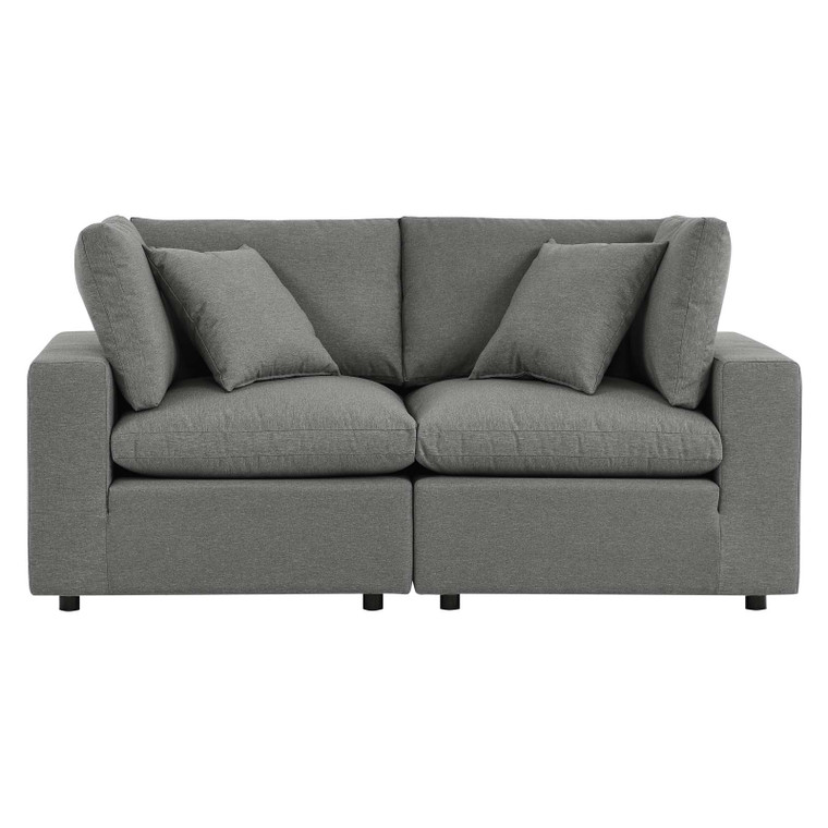 Commix Overstuffed Outdoor Patio Loveseat