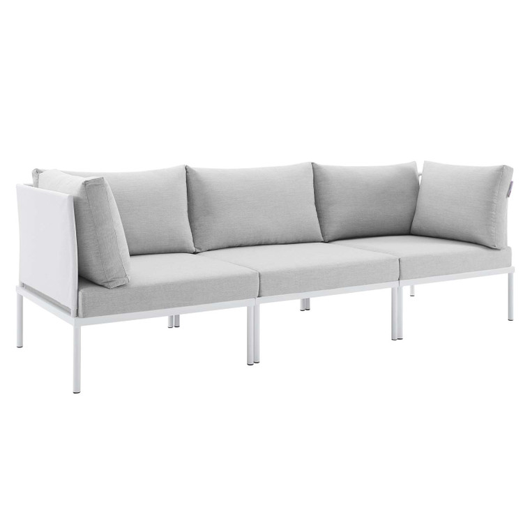 Harmony Sunbrella® Outdoor Patio Aluminum Sofa | White