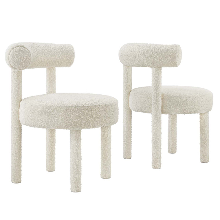 Toulouse Boucle Fabric Dining Chair - Set of 2