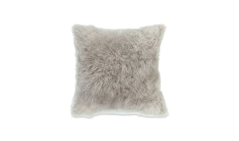 Cashmere Fur Pillow | Light Grey