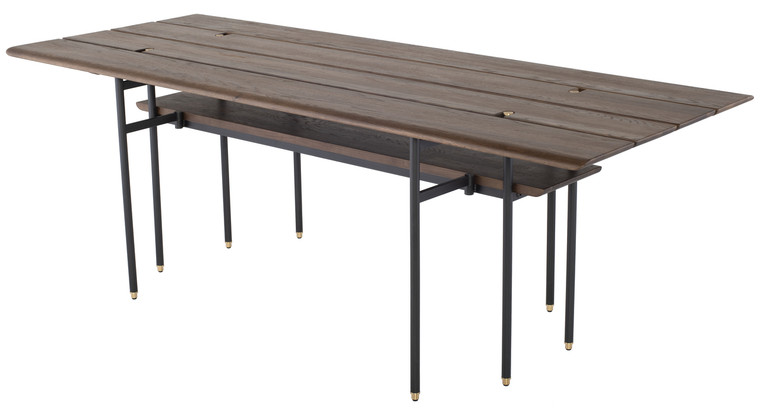 Stacking Drop Leaf Dining Table | Smoked