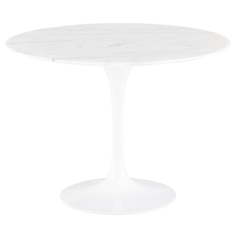 Cal Stone Dining Table 39,5" | White