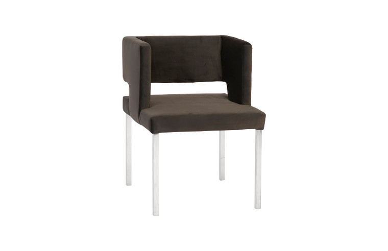 Raffia Dining Chair | Black, Silver