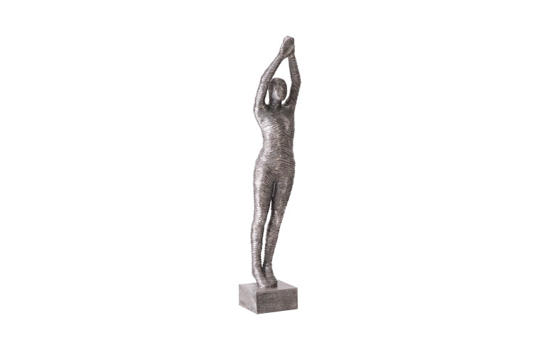 Standing Diving Sculpture | Silver