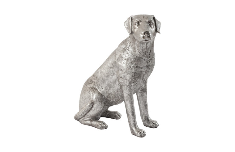 Labrador Dog, Sitting | Silver