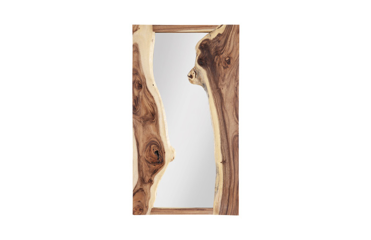 River Chamcha Wood Mirror | Brown