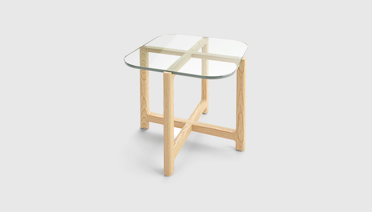 Quarry Clear Glass End Table