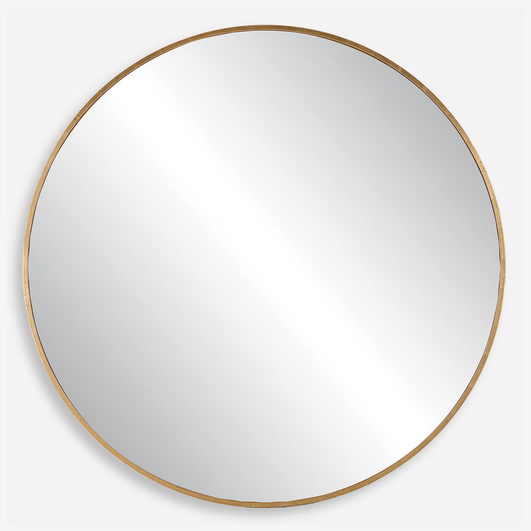 Junius Large Gold Round Mirror