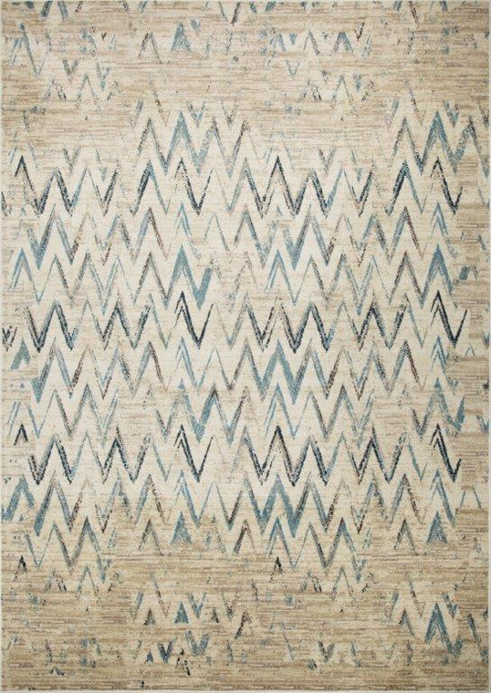 Heritage 9364 Blue Chevron Area Rug