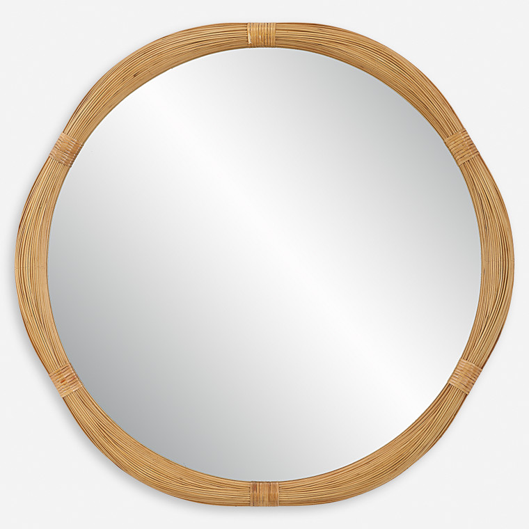 Salina Round Bamboo Mirror