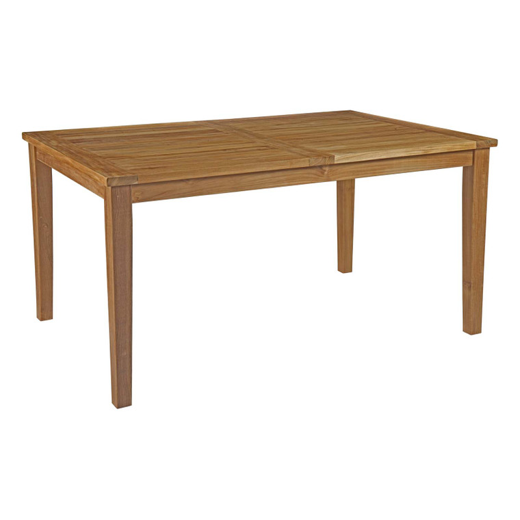 Marina Outdoor Patio Teak Dining Table | Style 2