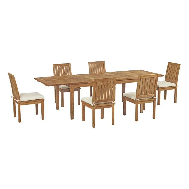 Marina 3207 Outdoor Patio Teak Dining Set | 7 Piece