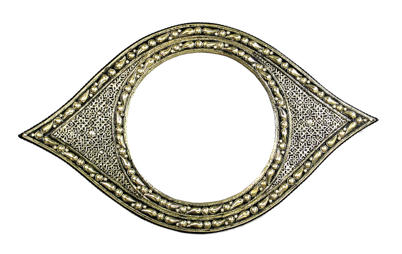 Moroccan silver mirror