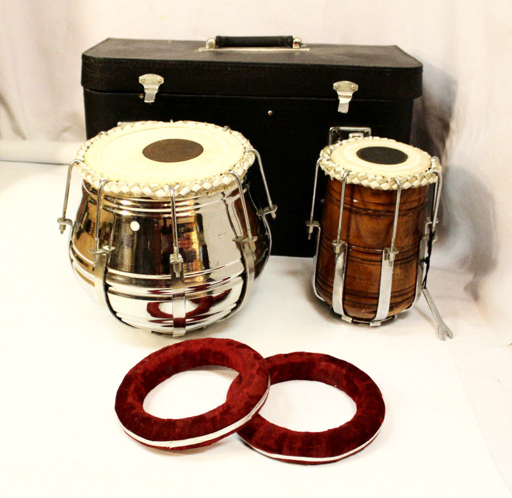 Tabla Set Indian Pair Drum Tunable with Hard Case All Included