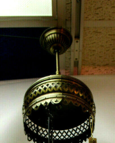 Mosaic Ceilling Lamp 4 Globes Amber-Brown