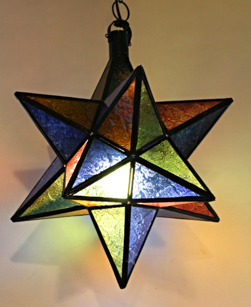 Large Moroccan Star Ceiling Lamp