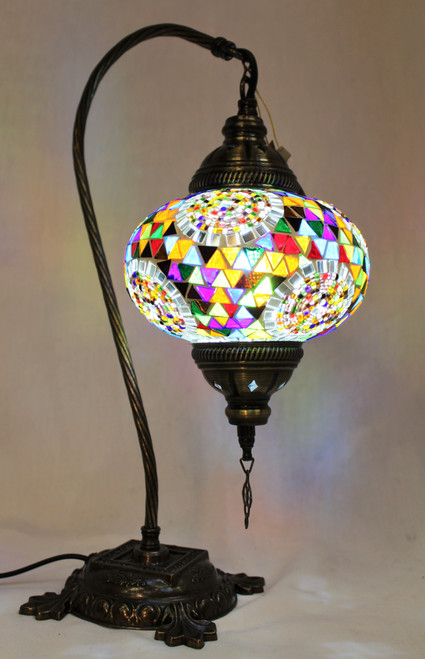 multi coloured desk lamp