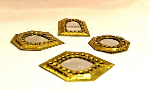 Small Moroccan Brass Mirror