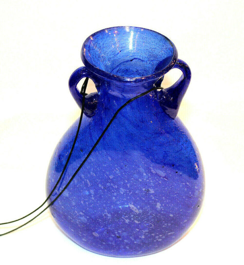 Blue Glass Vase Lg