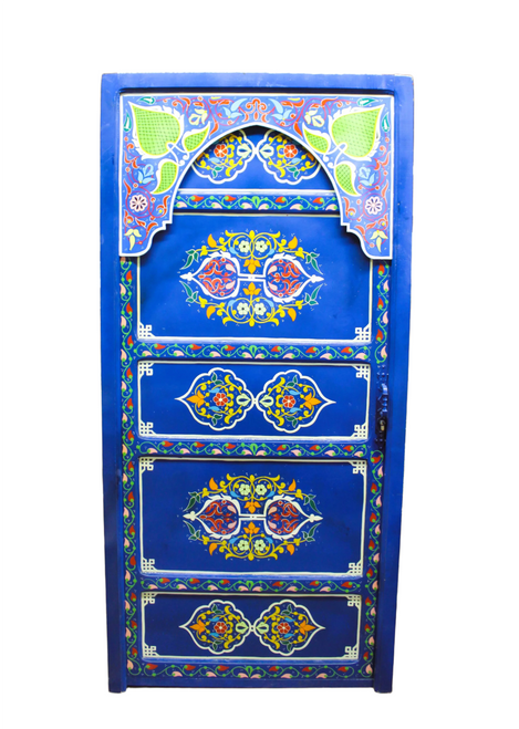 door, Moroccan door, blue door, painted door, blue painted door, traditional moroccan door, beautiful door, wooden door, door with arch, arched door,