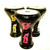 Embossed Design Doumbek Drum Black and Pink