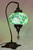 Mosaic Swan Table Lamp Green Spirals