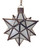 star candleholder, candleholder, candle holder, frosted glass, Small Stellated Dodecahedron, Kepler-Poinsot Polyhedron, 12-point star