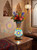 vase, Turkish Vase, mosaic vase, glass mosaic, vase lamp, lamp, lamp vase, mosaic lamp, turkish lamp, handmade turkish lamp, handmade turkish vase with light, home decor, gift, housewarming gift,