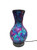 vase, Turkish Vase, mosaic vase, glass mosaic, vase lamp, lamp, lamp vase, mosaic lamp, turkish lamp, handmade turkish lamp, handmade turkish vase with light, home decor, gift, housewarming gift, crackled glass, blue glass, cobalt blue, purple, purple glass, purple vase, blue vase